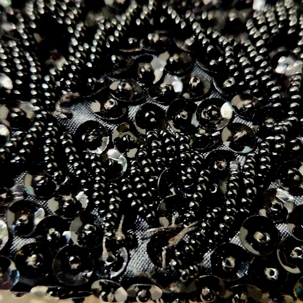 Vintage 1950's Walborg Gorgeous Black Beaded Evening Bag - Picture 10 of 14
